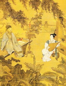 Tang Yin Bohu Painting - tao gu presents a poem 1515 old China ink